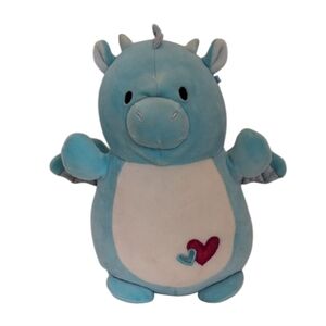 Squishmallow Miles Winged Dragon Plush with Hearts